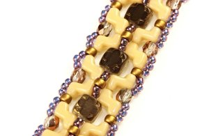 Table Cut Silky Beads Cross / Zorro Beads